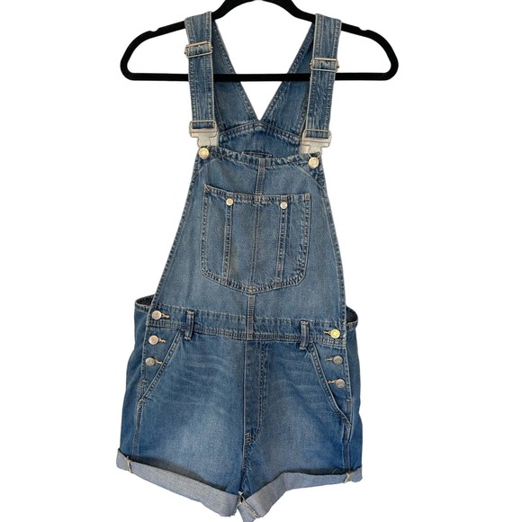 GAP Pants - Vintage-like Gap Denim Overall Shorts Women's Size small